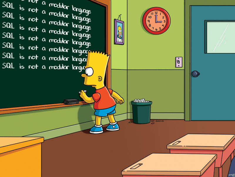 SQL is not a modular language